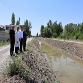 Çalışmaları inceleyip, talimat verdi