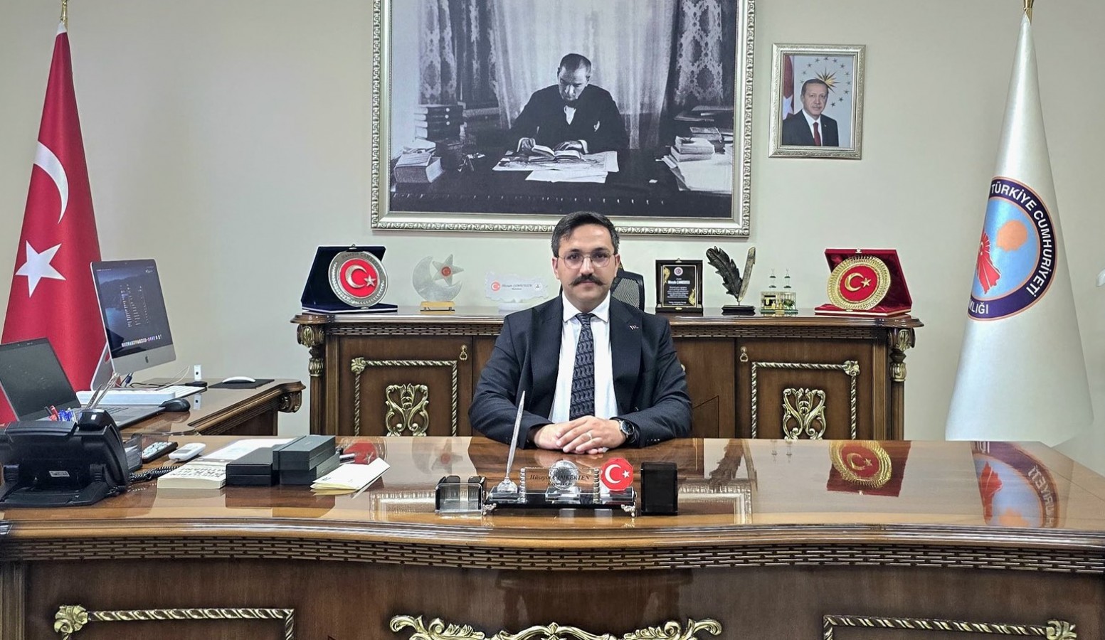 Kiğı Kaymakamlığı'na atanan Çamkerten, göreve başladı;