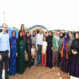 Vali Şıldak, önce toplantı yaptı sonra domates topladı