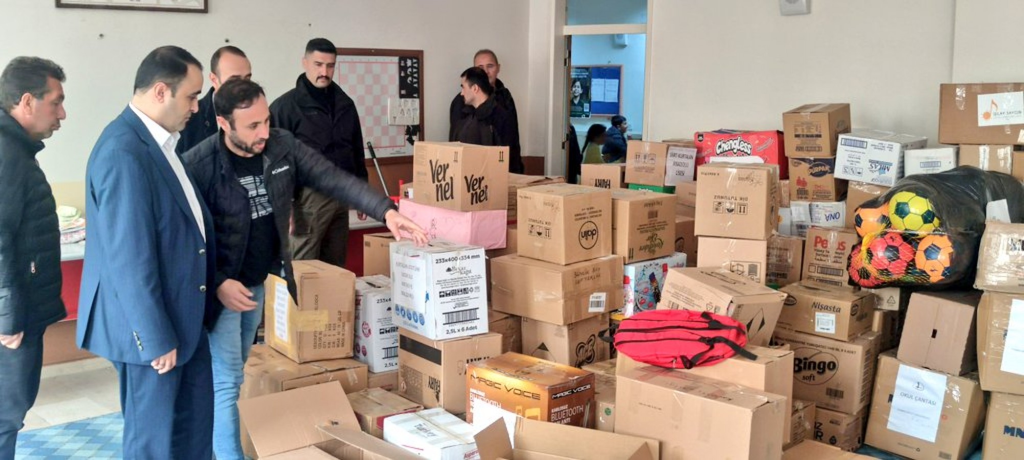 Okullardan deprem bölgesine destek;