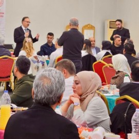 Orucunu eğitim yöneticileriyle birlikte açtı