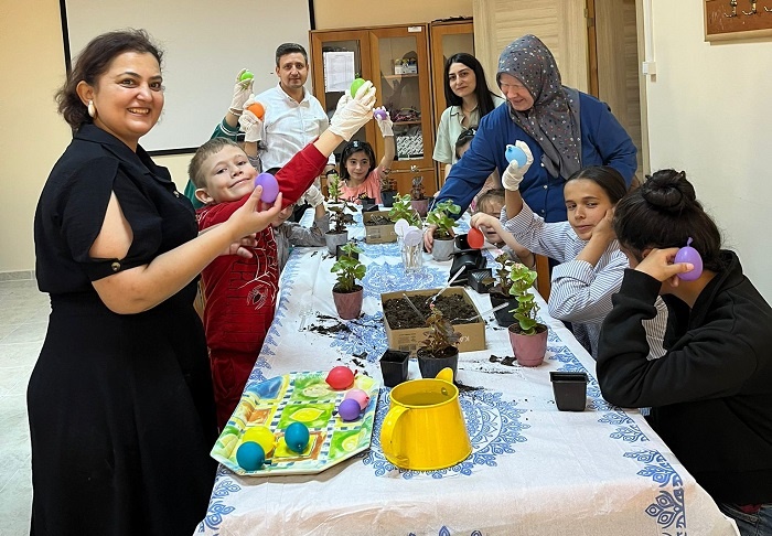 İskilip'te, "evler çiçekleniyor";