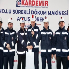 Bakan Alparslan Bayraktar KARDEMİR’de dev tesisi açtı