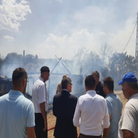 Sinop'ta çıkan yangında 6 ev küle döndü