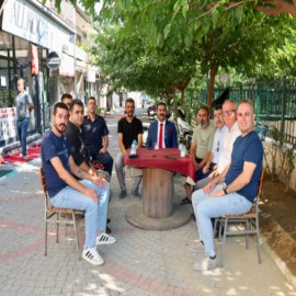 Kaymakam Ramazan Taşkın Koçarlı esnafıyla bir araya geldi