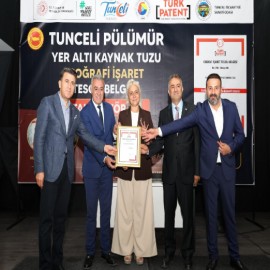 Pülümür yer altı kaynak tuzu coğrafi işaretle tescillendi