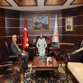 Bakan Yardımcısı Yiğitbaşı, Strateji Geliştirme Başkanı Dr. Mehmet Parlak ile bir araya geldi