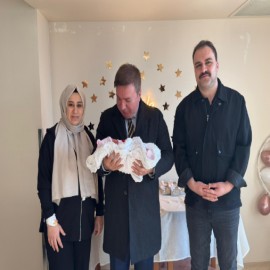 Kaymakam İsmail Battal, baba oldu