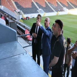 Vali Çalgan, sezon hazırlıklarını stadyumda değerlendirdi