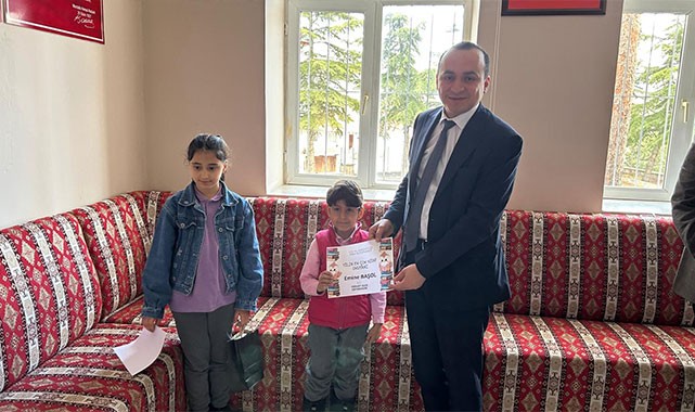 Korgun'un kitap kurdu öğrencileri ödüllerini aldı!