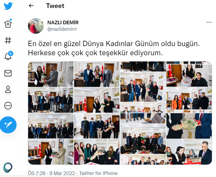 Kaymakamın 'en özel ve güzel' kadınlar günü!