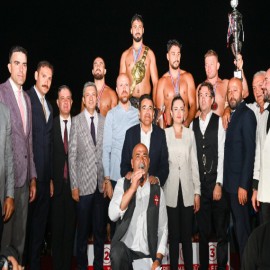 Elmalı Yağlı Güreşleri'nde başpehlivanlığı Enes Doğan kazandı