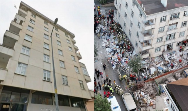 Maltepe’de 7 katlı binanın 3 katı çöktü: Enkaz altında 7 kişi var