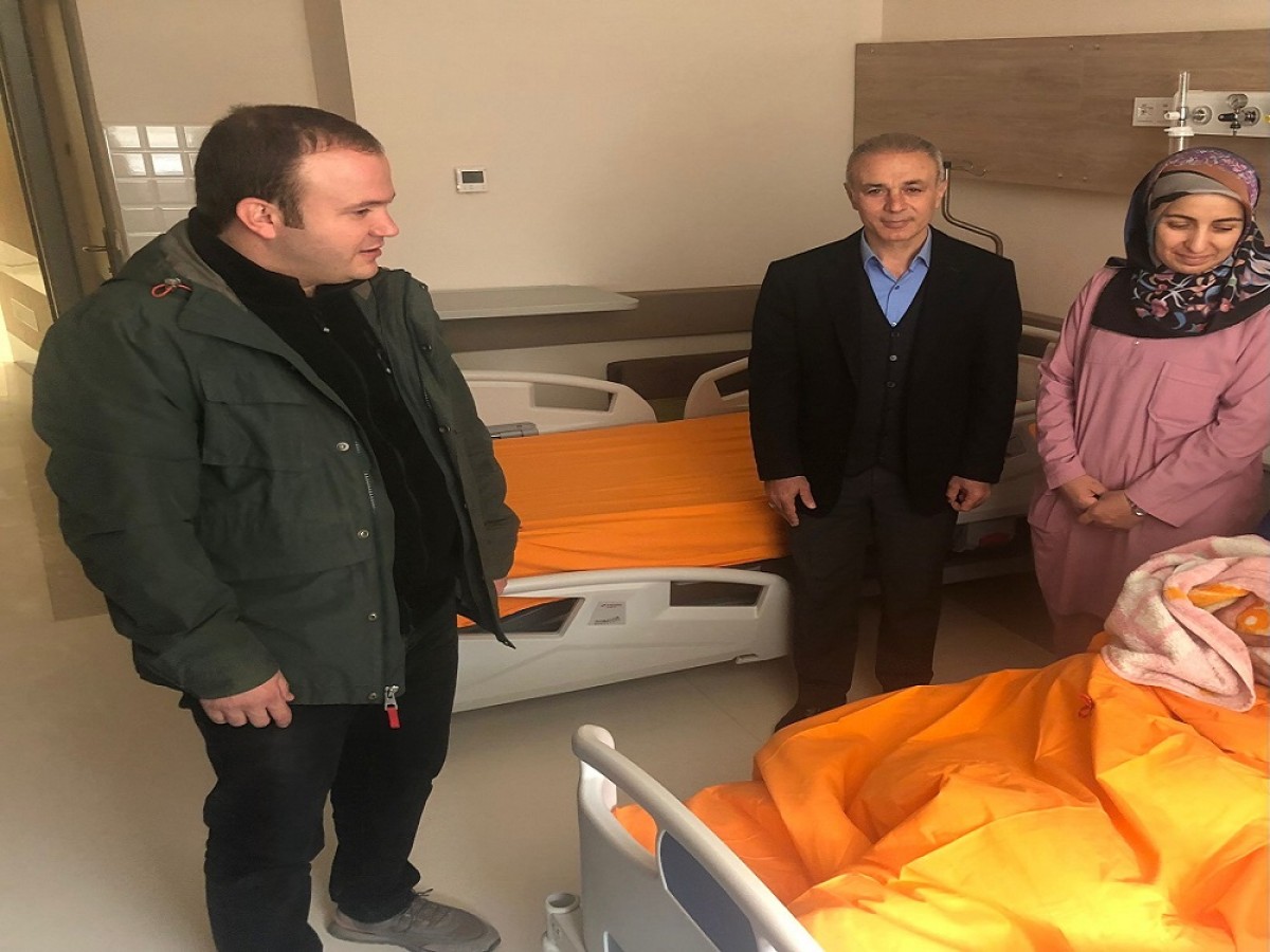 Yeni ilçenin ilk bebeği dünyaya geldi;