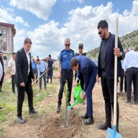 Ulukışla'da "Miras Korusu" projesiyle yüzlerce fidan dikildi