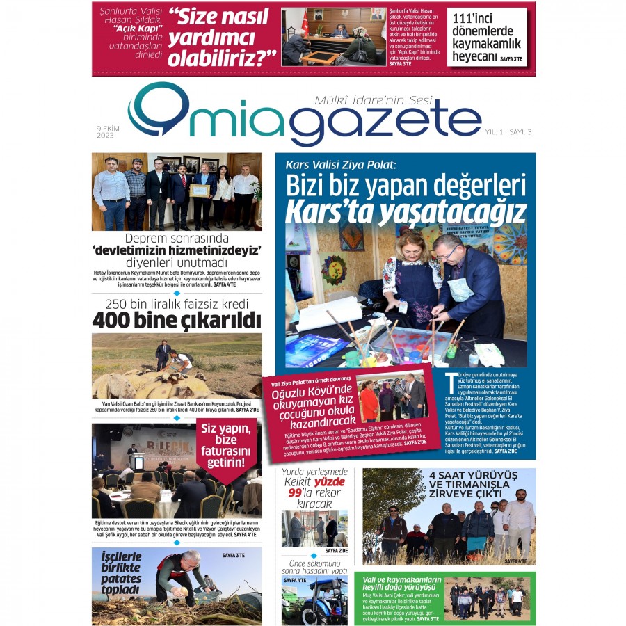 Miagazete❗️ 3. sayı çıktı;