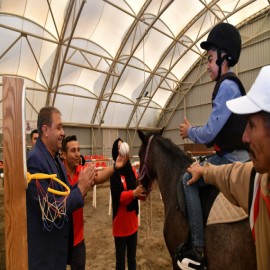 Şanlıurfa'da özel çocuklara, atla terapi desteği