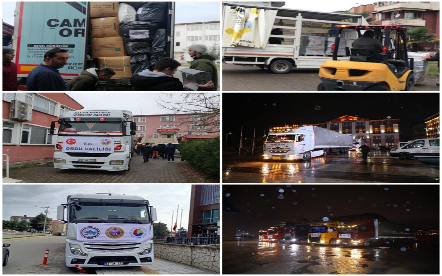 Ordu depremzedeler için seferber oldu;