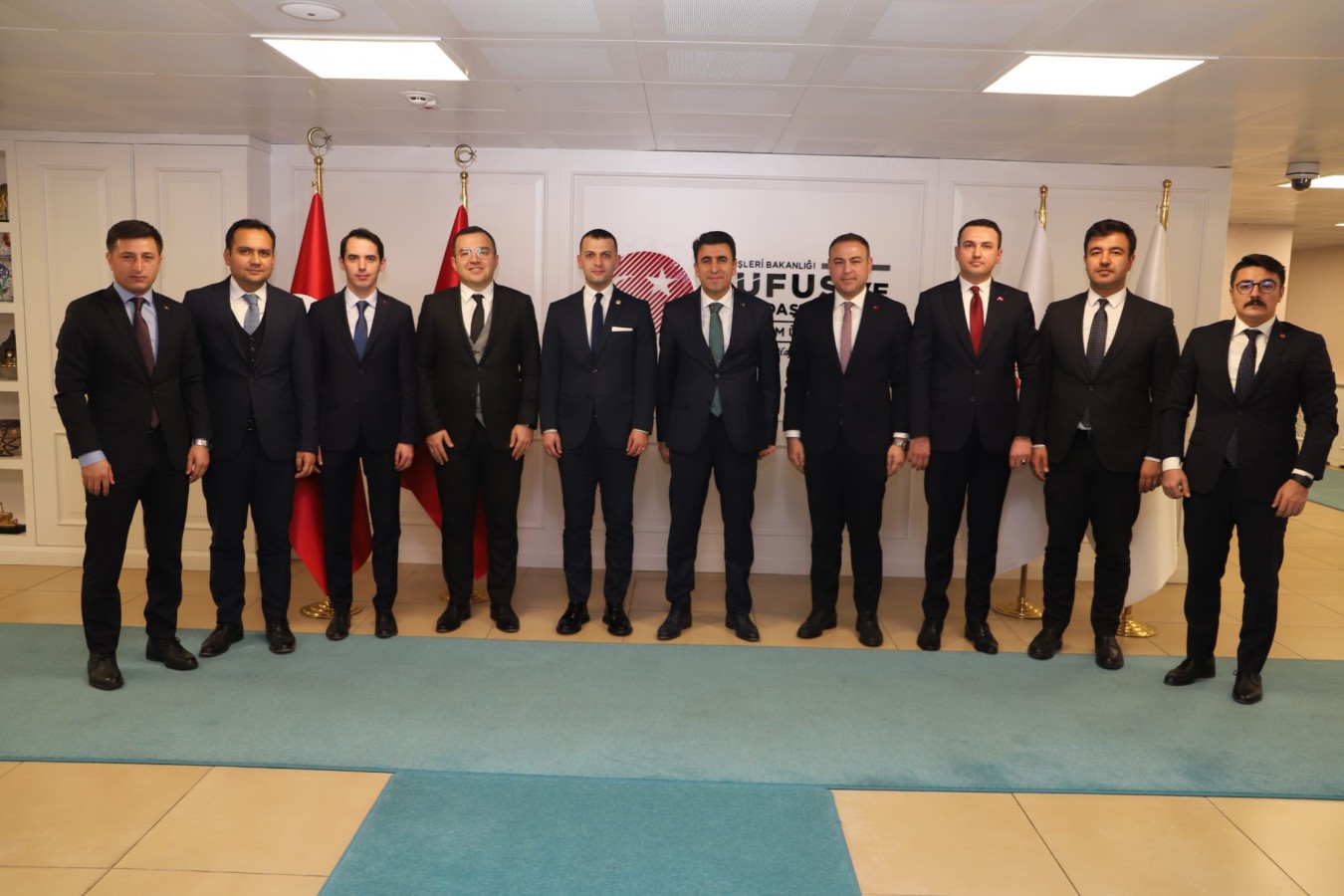 Kaymakamlardan Şefik Aygöl’e ziyaret