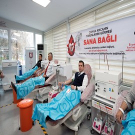 Umut olmak için kan bağışında bulundu