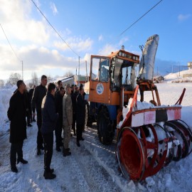 Vali Karakaya, kar kaplanlarına teşekkür etti
