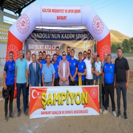 Bayburt'ta nal sesleri yükseldi, şampiyon belli oldu