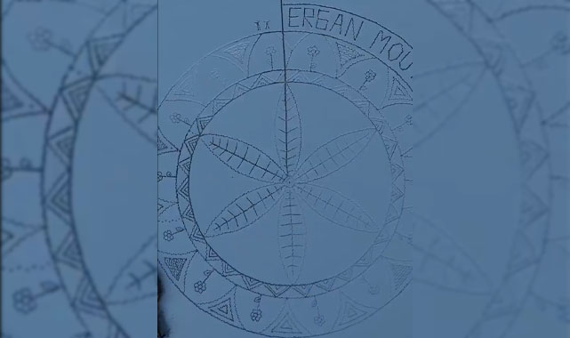 Ergan Dağı, büyüleyici sanat eserine ev sahipliği yapıyor: Karlar eriyene kadar herkes görebilecek!;