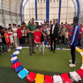 Kaymakam Korkusuz, genç sporcuların heyecanına ortak oldu