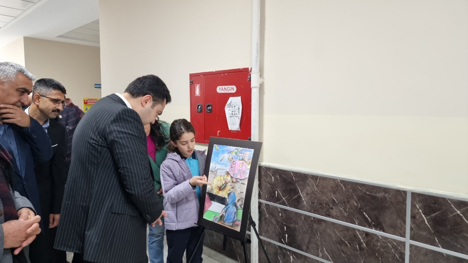 Adıyamanlı öğrenciler, Gazze’deki zulmü resmetti;