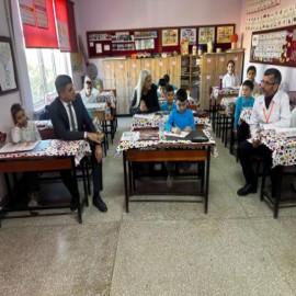 Kaymakam Sevgili, okul çalışmalarını yerinde inceledi