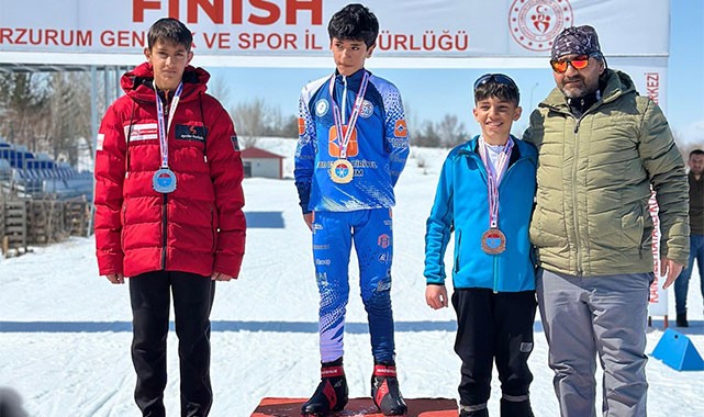 Rizeli sporcular kış sporlarında fırtına gibi esti!