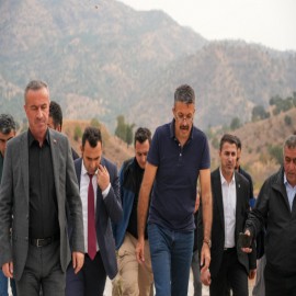 Vali Çelik, Irak sınırında denetim yaptı