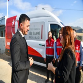 Tunceli'ye mobil göç noktası aracı tahsis edildi