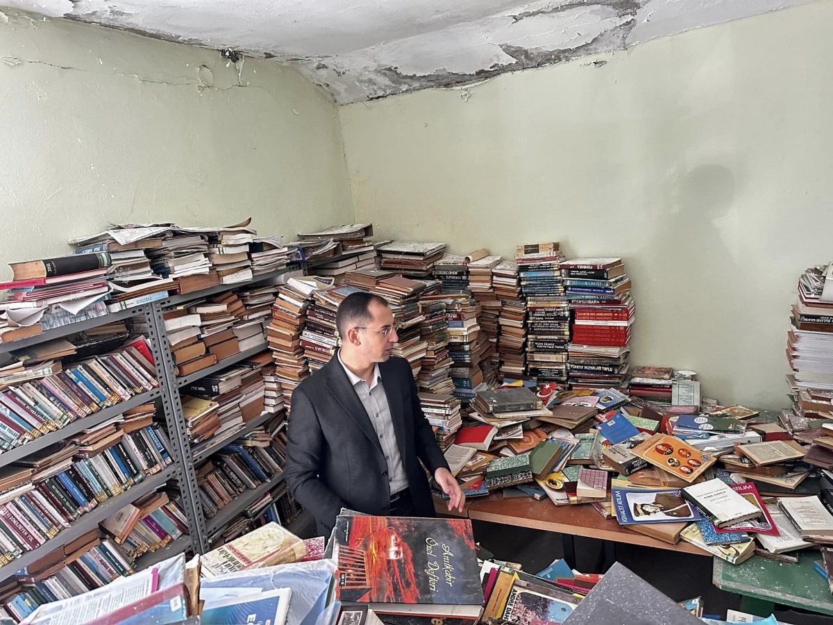 Atıl durumdaki kütüphane yenilenecek;
