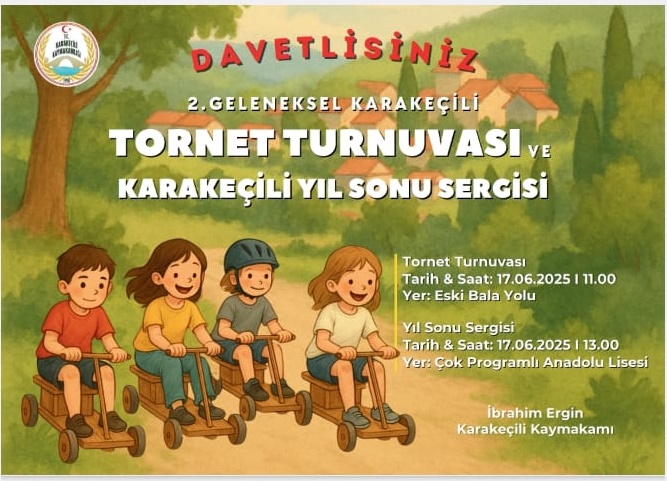 Karakeçili'de Tornet Turnuvası heyecanı başlıyor;