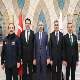Bakan Yerlikaya, Memiş, Kök, Pehlivan ve Toros ile bir araya geldi