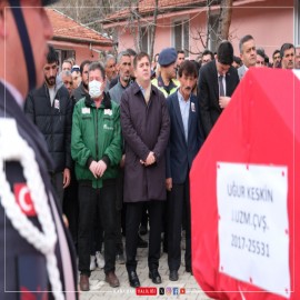 Uzman çavuş son yolculuğuna dualarla uğurlandı