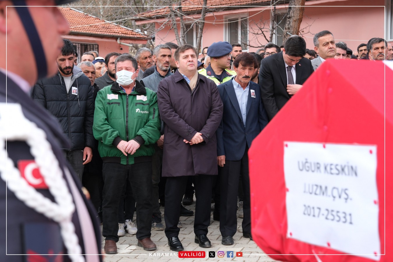 Uzman çavuş son yolculuğuna dualarla uğurlandı