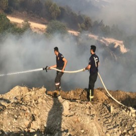 "Soma'daki orman yangını kısmen kontrol altına alındı"