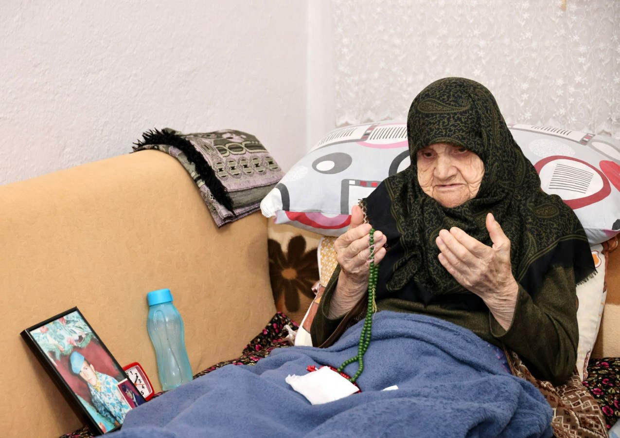 Şehit annesinin hayır duasını aldı;
