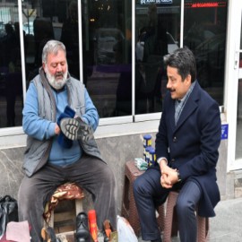"Ayakkabı boyatmak bahane, muhabbet şahane"