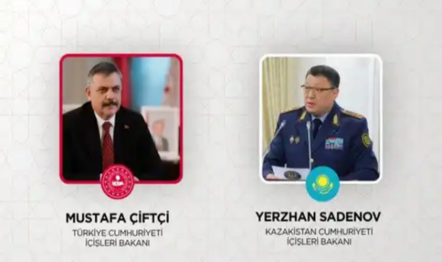 Bakan Çiftçi, Kazakistanlı mevkidaşıyla güvenlik gündemini ele aldı