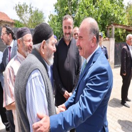 Vali Ali Çalgan Mecitözü’nde vatandaşlarla buluştu