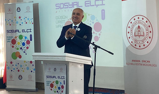Sincan'da 130 okulun öğrencileri Sosyal Elçi Çalıştayında bir araya geldi;