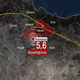 Tokat yine sallandı, eğitime bir gün ara verildi