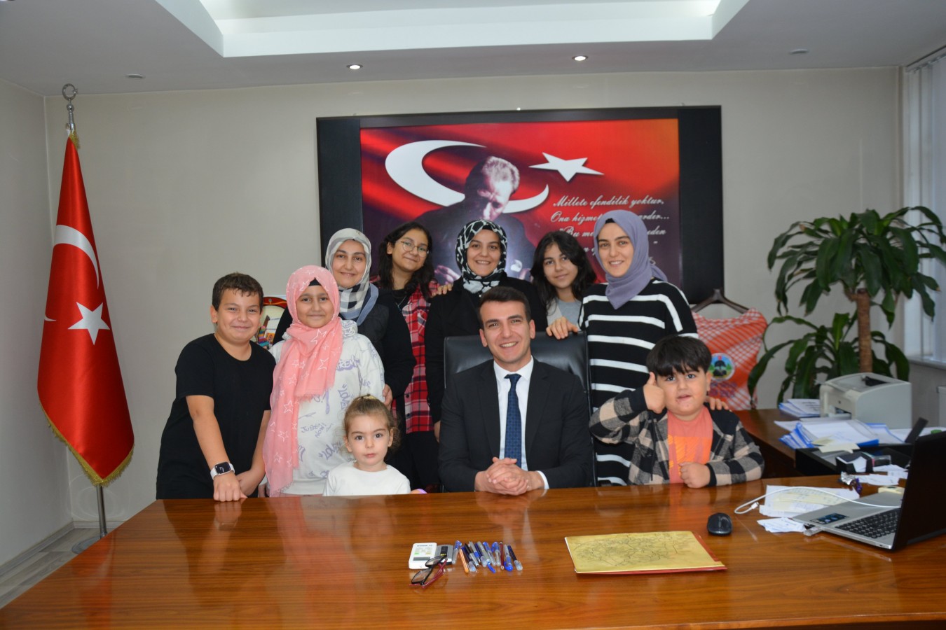 Kaymakama yeni atandığı ilçede sürpriz ziyaret