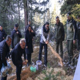 Vali Aygöl, inceleme sırasında yaban hayvanlarını unutmadı