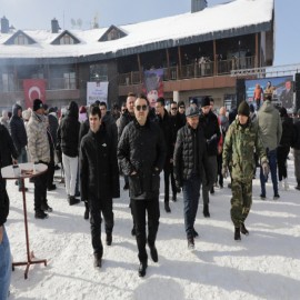 Kütahya'da kızak ve kayak festivali coşkuyla gerçekleşti