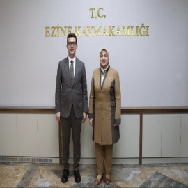 Kadın Kolları Başkanı Ercan, Kaymakam Kaptanoğlu’na başarılar diledi