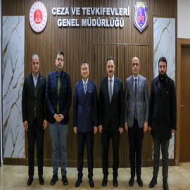 TİMBİR heyeti, Ceza ve Tevkifevleri Genel Müdürü Yıldırım’ı ziyaret etti